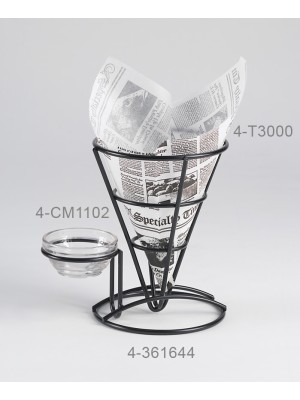 Fry Cone w/ 1 Holder, 5" dia., 7" Tall (Fits 4-84100, 4-84111, 4-84105, ER-020, ER-025, ER-402, S-620, RM-387, F-625, RM-203, S-617) Fry Cone w/ 1 Holder, 5" dia., 7" Tall (Fits 4-84100, 4-84111, 4-84105, ER-020, ER-025, ER-402, S-620, RM-387, F-625, RM-203, S-617)