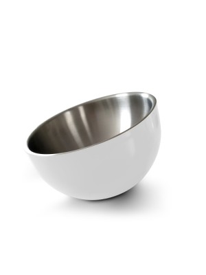 Serving bowl slightly inclined, insulated double wall, white, 24cm Serving bowl slightly inclined, insulated double wall, white, 24cm