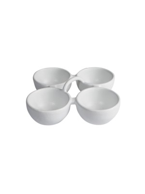 4 Division Condiment Bowl with Handle 4 Division Condiment Bowl with Handle