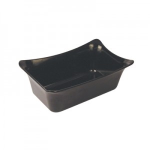 Black 1/4 Size Melamine Fleur Crock  w/SF 2L Black 1/4 Size Melamine Fleur Crock  w/SF 2L